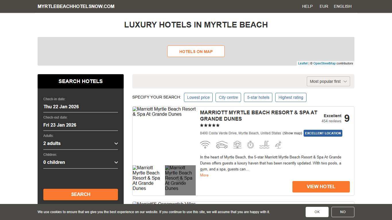 Luxury hotels in Myrtle Beach, United States — TOP places to stay in 2026